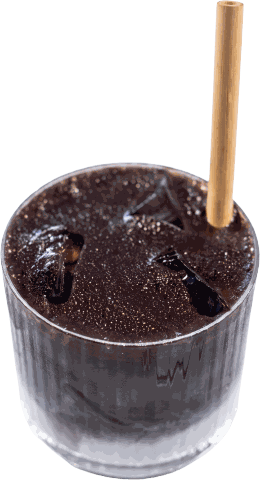 Ice Dark Hojicha Latte